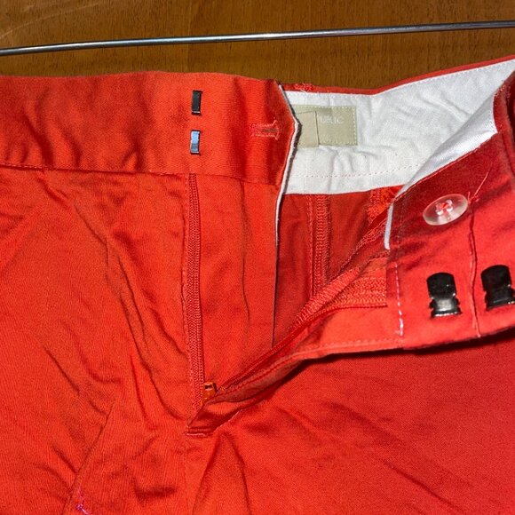 Banana Republic Womens Martin Fit OrangeShorts Size 6 - Picture 4 of 5